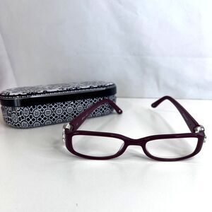 Brighton Burgundy Balboa Heart + 2.5 Optical Frame Readers Eye Glasses w/ Case